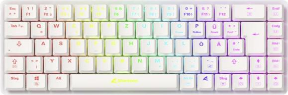 Immagine prodotto Sharkoon PureWriter W65 Bianco Kailh Marrone IT (DE, Senza fili, Cablato)