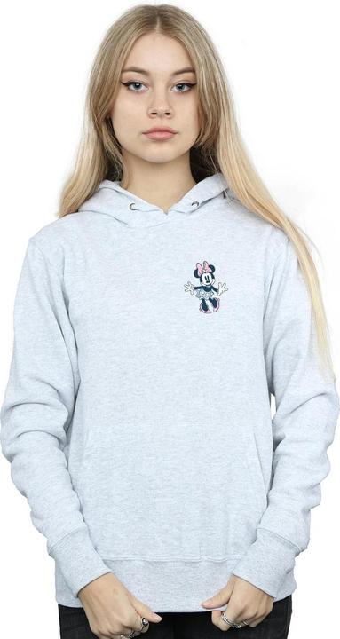 Actual product image Disney Womens/Ladies Minnie Mouse Dancing Chest Hoodie (L)