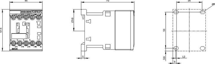 Produktbild Siemens Schütz 3kW 230Vac Größe 00