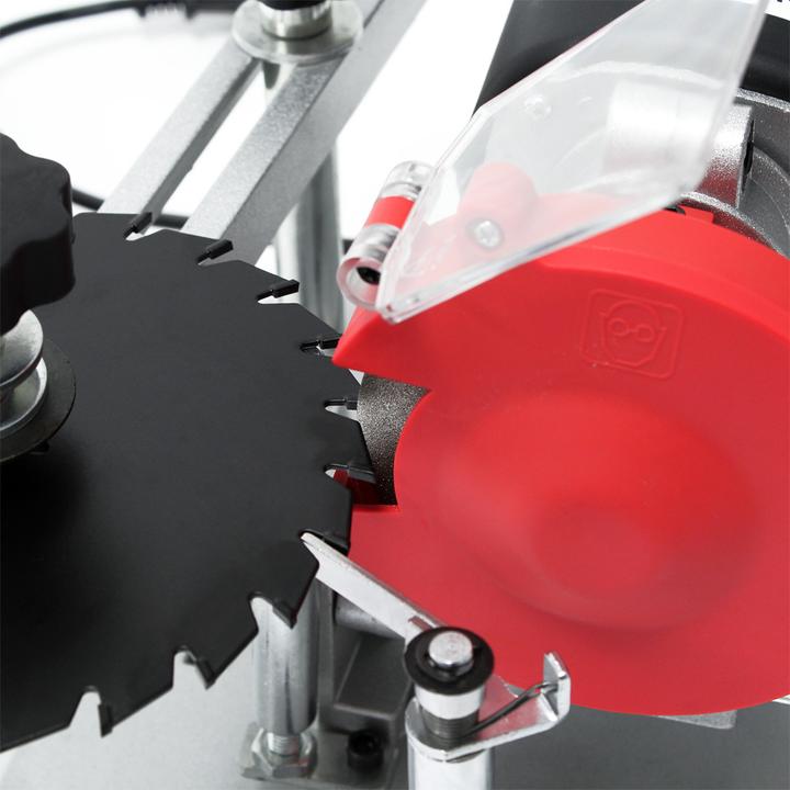 Actual product image Wiltec Circular Saw Blade Sharpener 110W 230V, portable (Saw blade sharpener, 110 W)