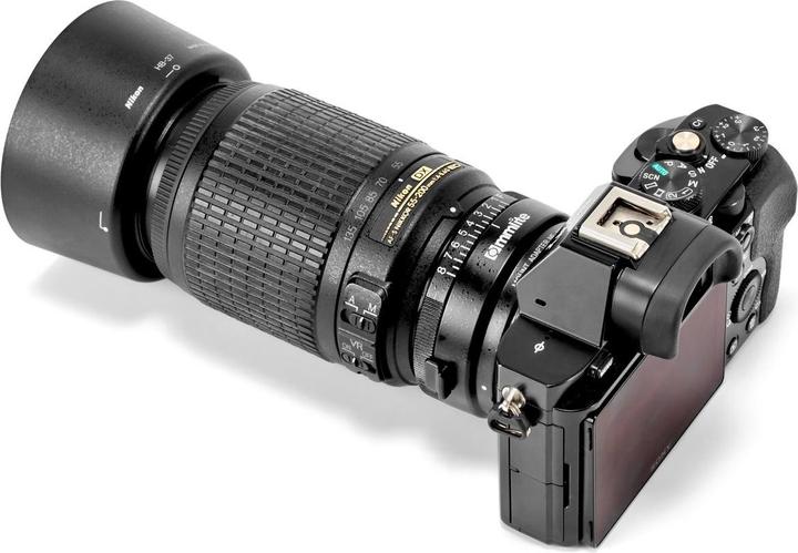 Actual product image Commlite Adapter Nikon F lenses to Sony E (Standard, Nikon F)