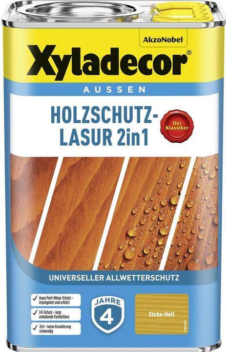 Image du produit Xyladecor Lasure de protection du bois Chêne clair 4 L (Chêne clair, 4 l)