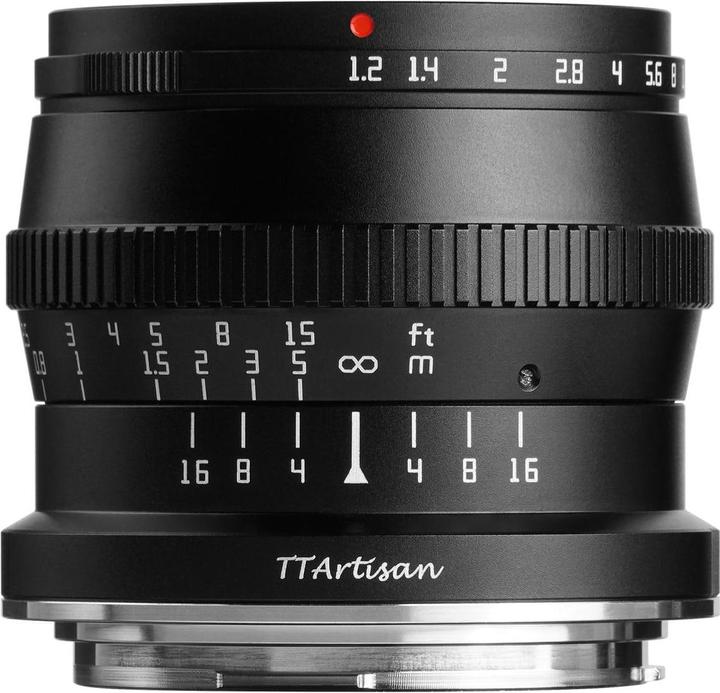 TTArtisan 50mm f/1,2 Canon RF (Canon RF, APS-C / DX)