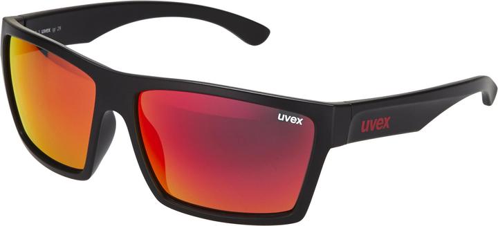 Uvex Sports Lgl 29 (Black, Mirror Red)
