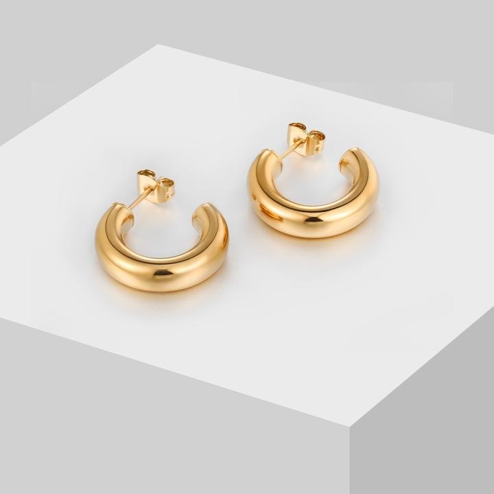 Produktbild Sensora Jewelry Chunky Hoops Ohrringe (Edelstahl)
