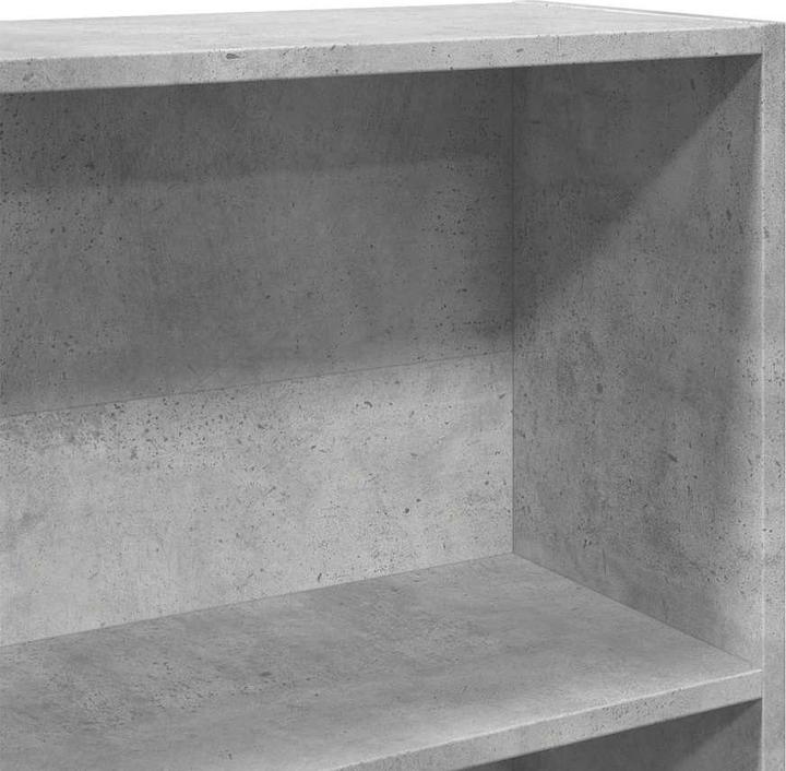 Actual product image VidaXL Bücherregal Bücherschrank Standregal Raumteiler Betongrau Holzwerkstoff (80 x 30 x 189 cm)