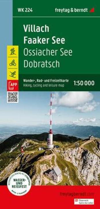 Immagine prodotto Villach - Faaker See, carta escursionistica, ciclistica e del tempo libero 1:50.000, freytag &