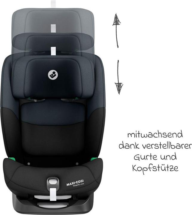 Immagine prodotto Maxi-Cosi Seggiolino Titan S i-Size Tonal Black (Seggiolino, ECE R129/i-Size Standard)