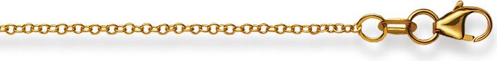 Produktbild Natsumi Schmuck Halskette Gelbgold 9K/375 Anker Rund 1.5mm (375/9 K Gelbgold, 40 cm)