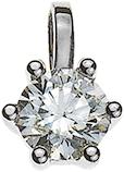 Natsumi Schmuck Anhänger Diamant Weissgold 18K/750 0.15 ct H si (750/18 K Weissgold)