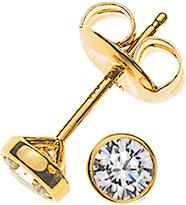 Image du produit Natsumi Schmuck Boucles d'oreilles diamant or jaune 18K/750 0.15 ct H si (750/18 K Or jaune)