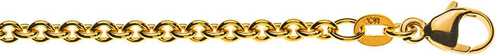 Image du produit Natsumi Schmuck Collier or jaune 18K/750 ancre ronde 3.1mm 42 cm (750/18 K Or jaune, 42 cm)