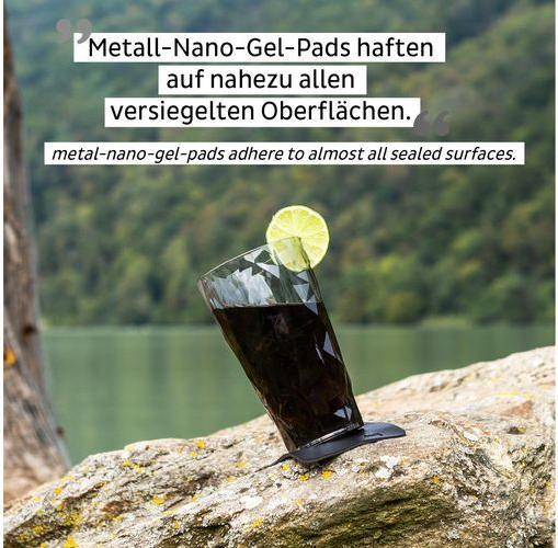Image du produit Silwy Verres en plastique magnétiques Longdrink Gris