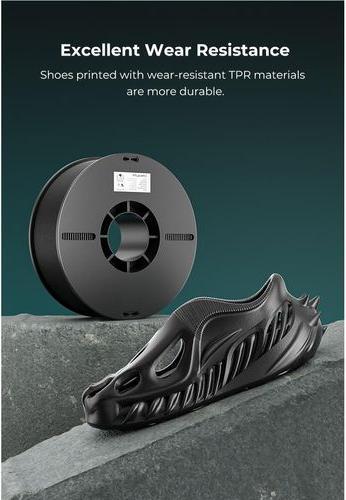 Actual product image Creality Filament TPR Black 2.85 mm 1.29 kg (2.85 mm, 1290 g, Black)
