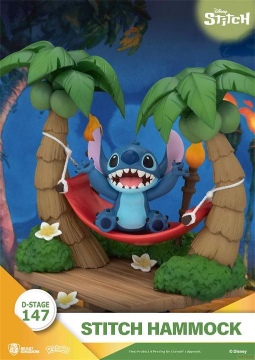 Image du produit Beast Kingdom Lilo & Stitch D-Stage PVC Diorama Stitch Hammock 13 cm