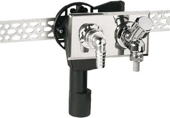 Haas & sohn Siphon encastré PE Siphon UP horizontal DN 40 / 50 mm Lave-linge Vanne d'appareil (Siphon de machine à laver)