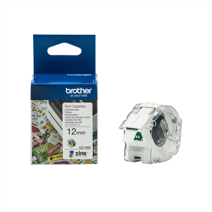 Actual product image Brother CZ-1002 Label Roll (1.20 cm, White)
