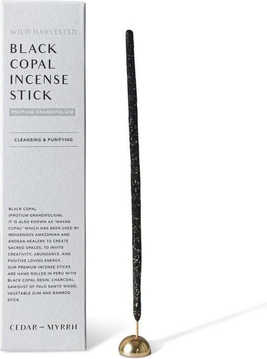 Produktbild Cedar and Myrrh Räucherstäbchen handgerollt Black Copal