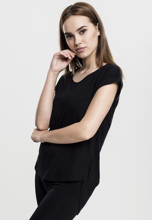 Actual product image Urban Classics Ladies Long Back Shaped Slub Tee (S)