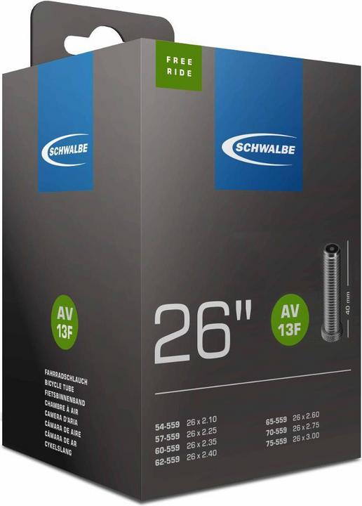 Schwalbe Schlauch 26" AV13F Freeride (Schrader (AV), 26", 40 mm)