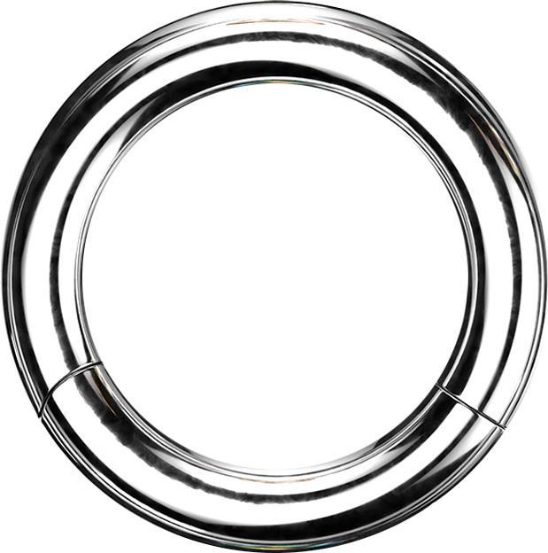 Produktbild Star Piercing Segmentring klappbar silber (ohne Messing, Chirurgenstahl 316L)