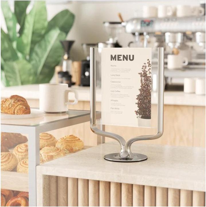Image du produit Umbra Cadre photo de table WISHBONE chromé (13 x 18 cm, 10 x 15 cm)