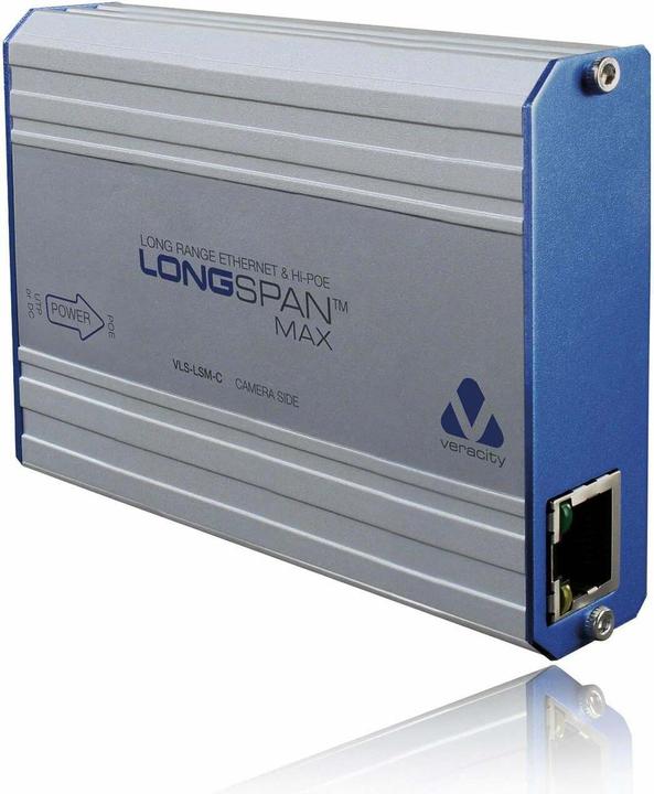 Veracity LONGSPAN Max (Fotocamera). (802.3bt (PoE+++), 802.3af (PoE), 802,3at (PoE+), 71 W)