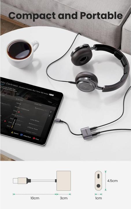 Actual product image Ugreen Headphone Adapter (USB Type C, 3.5mm jack)