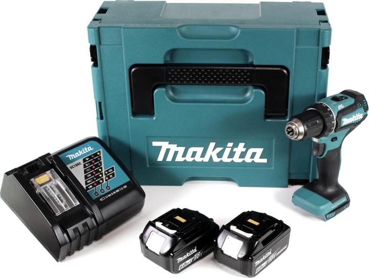 Immagine prodotto Makita DDF 485 RGJ 18 V Trapano avvitatore a batteria Brushless 13 mm im Makpac + 2x Batterie 6,0 Ah (Batteria ricaricabile)