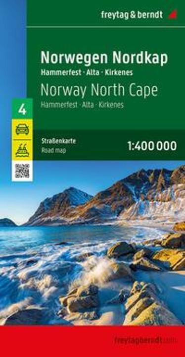 Produktbild Norwegen Nordkap, Strassenkarte 1:400.000, freytag & berndt