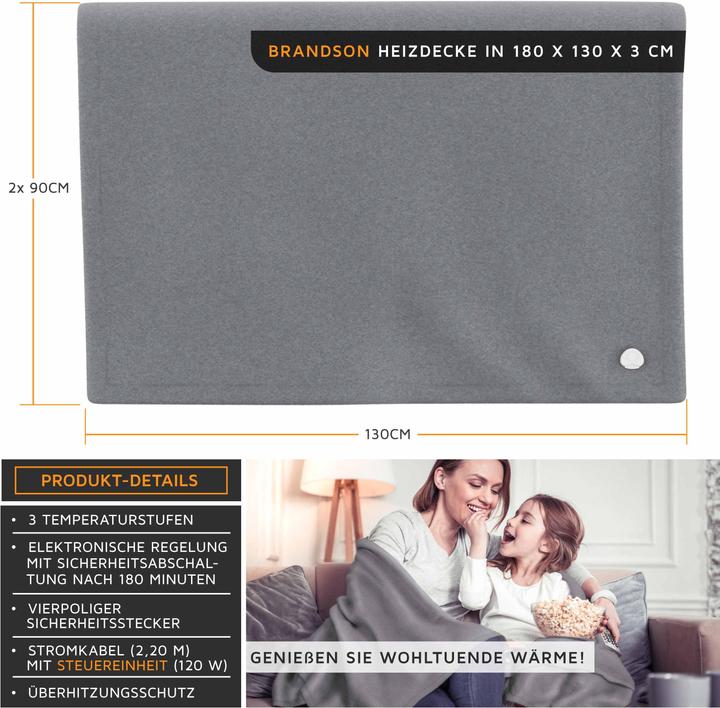 Produktbild Brandson Wärmedecke (180 x 130 cm)