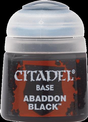 Games Workshop Base - black abaddon (Kunststoff)