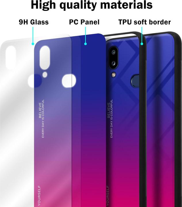 Productafbeelding Cadorabo TPU 2 kleuren glasdekking (Samsung Galaxy A10s, Samsung Galaxy M01s)