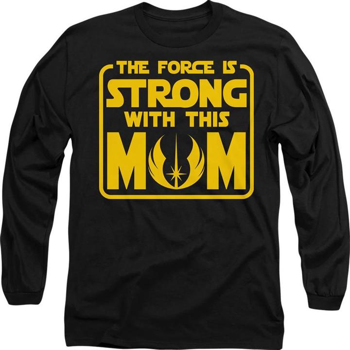 Immagine prodotto Star Wars Force Is Strong With Mum Maglietta Festa della Mamma Adulto Unisex (S)