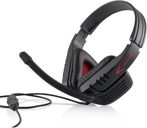 Actual product image Modecom MC-823 Ranger Headset Head-band connector Black, Red (ANC, Cable)