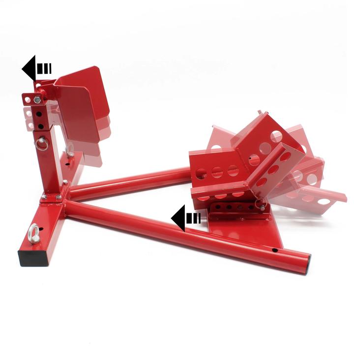 Image du produit Wiltec Support de moto pour Roue avant Pied de montage, pour Roues de 13-17 pouces et 90-130 mm de large