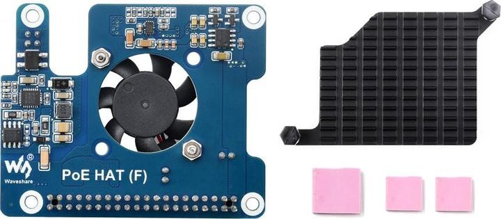 Produktbild WaveShare Raspberry Pi 5 POE Power over Ethernet HAT (F)