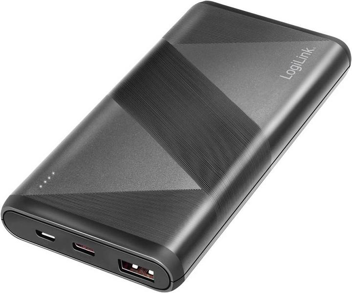 Image du produit LogiLink Batterie d'appoint mobile, 10 000 mAh, 2x USB, noir Batterie d'appoint portable pour smartphones & (10000 mAh, 18 W, 37 Wh)