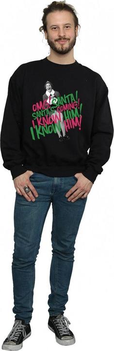 Actual product image Elf Mens Santa's Coming Sweatshirt (M)