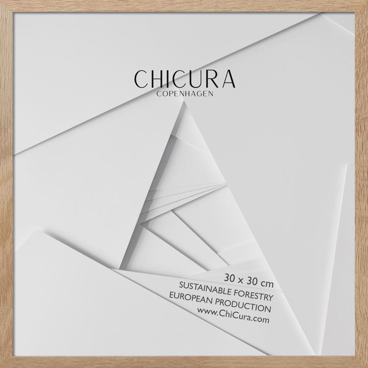 Actual product image ChiCura Wooden Frame - 30x30cm - Oak - Glass (30 x 30 cm)