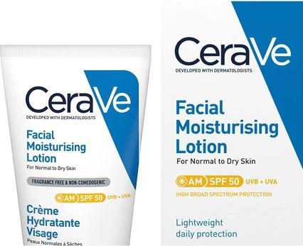 Energie-Label CeraVe Moisturizing Facial Lotion (52 ml, 24h Creme, SPF 50)