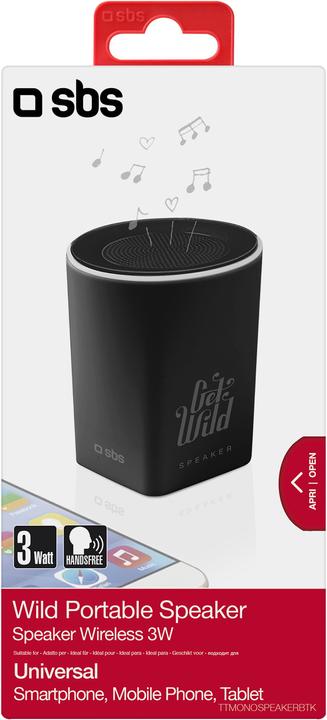 Actual product image SBS Wireless Speaker for smartphone and tablet (5 h, Rechargeable battery operated)