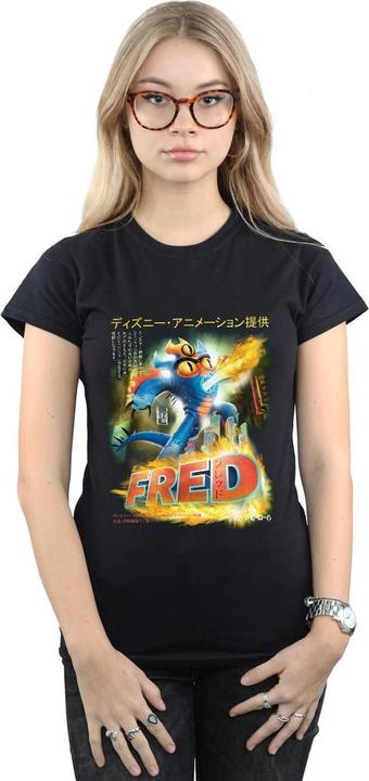 Actual product image Disney Womens/Ladies Big Hero 6 Fred Anime Poster Cotton T-Shirt (XL)