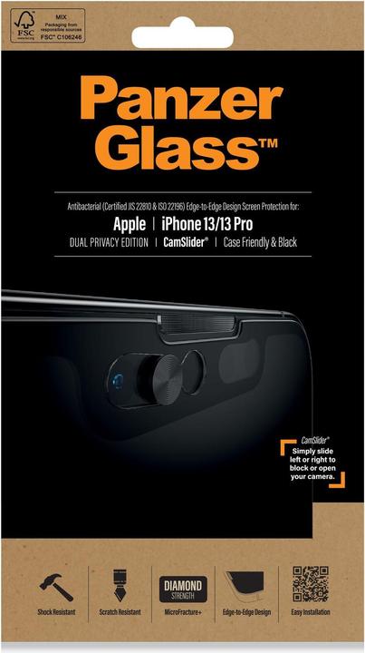 Actual product image PanzerGlass CamSlider Privacy (1 Piece, Apple iPhone 13)