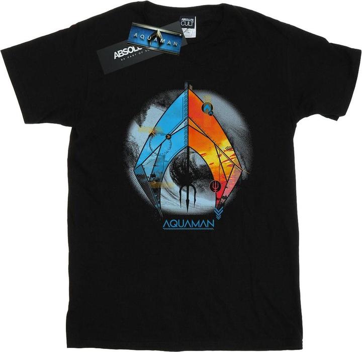 Aquaman Tropical Logo Baumwolle Boyfriend TShirt