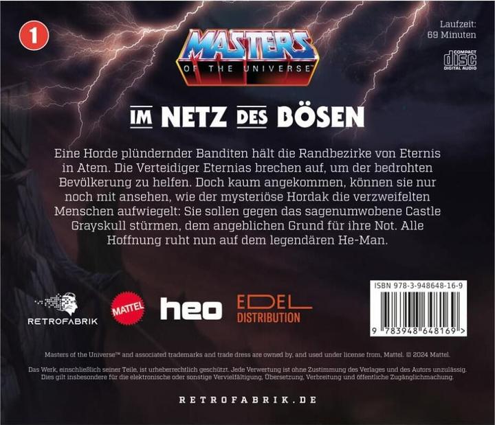 Actual product image Masters of the Universe Radio Play CD Episode 1: In the Web of Evil *German Version* (Masters of the Universe, German)