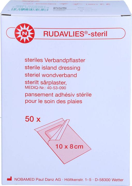 Produktbild Nobamed RUDAVLIES STERIL 10CMX8CM VERBANDPFLASTER, 50 St PFL (50 x)