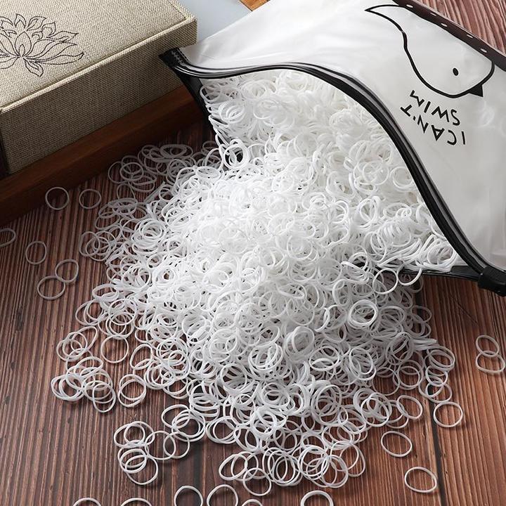 Immagine prodotto JTI 2000x fiocchi per capelli piccoli - bianchi (Elastico per capelli)