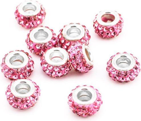 Image du produit Hermex Perle strass argenté 925 - Rose argenté (Argent 925)