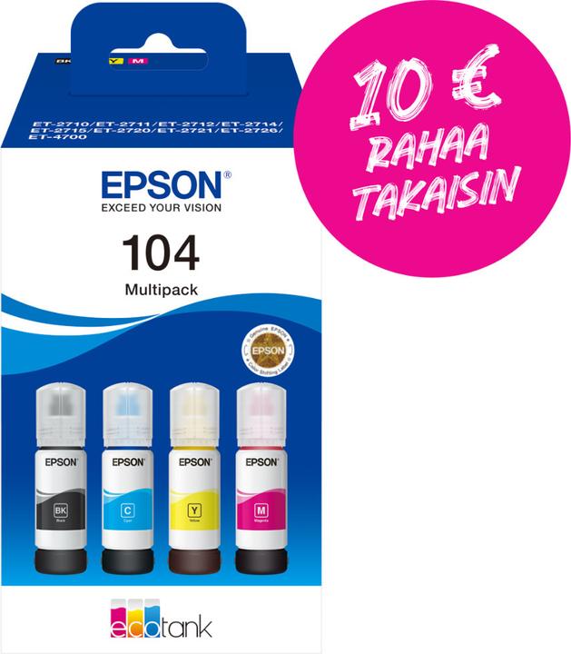 Produktbild Epson 104 Multipack (M, Y, C, BK)